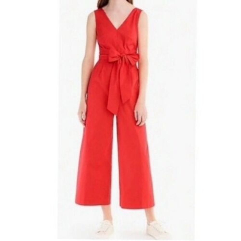 JCrew GORGEOUS Red Jumpsuit